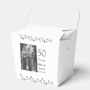 Happy 50. Jubiläum fügen Sie Pärchen Namen Datum H Geschenkschachtel