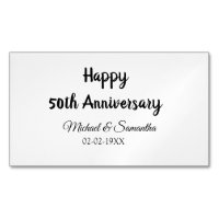 Happy 50. Jubiläum fügen Sie Pärchen Namen Datum H