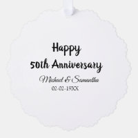 Happy 50. Jubiläum fügen Sie Pärchen Namen Datum H