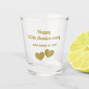 Happy 50th Anniversary Schnapsglas