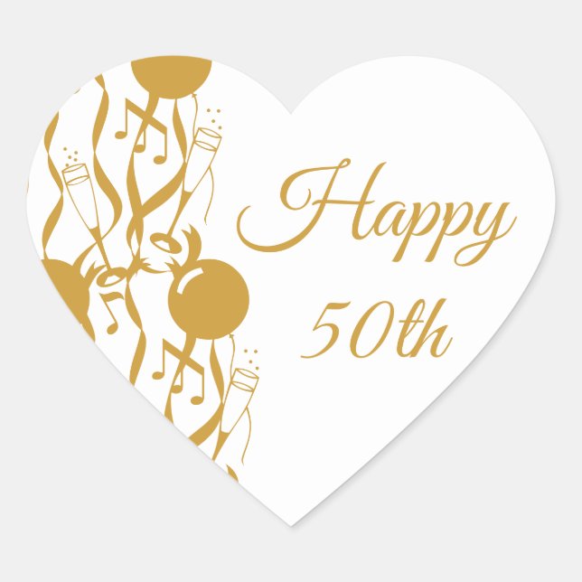 Happy 50th Anniversary Stickers (Vorderseite)