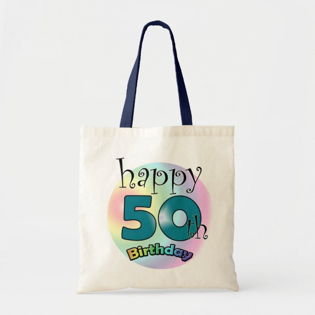 Happy 50th Birthday Tragetasche (Vorne)