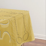 "Happy 50th Wedding Anniversary" Ochre & Golden Sc Tischdecke<br><div class="desc">Es ist Party und was besser,  als den Tag in einem großartigen und prächtigen Stil besonders mit diesem phantastischen Tischdecken zu markieren! Mein Vintages Spiegelmuster ist perfekt für sie. ein alternatives,  nicht traditionelles Ockerfarbschema.</div>