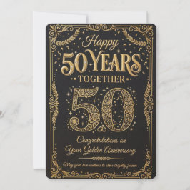 Happy 50Years Celebration Card Einladung