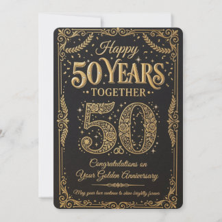 Happy 50Years Celebration Card Einladung