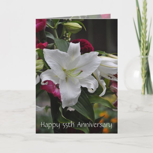 Happy 55th Anniversary Card von Janz Karte (Vorderseite)