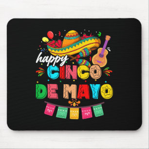 Happy 5 De Mayo Lasse Fiesta Viva Mexico Cinco De Mousepad