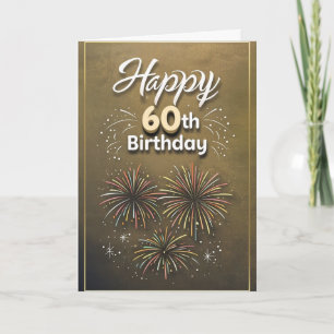 Happy 60. Geburtstagskarte Karte