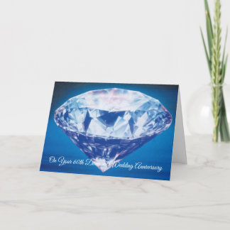 Happy 60 th Wedding Anniversary Card Diamond Karte