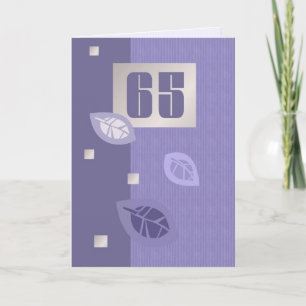 Happy 65. Geburtstag individuelle Grußkarten Karte