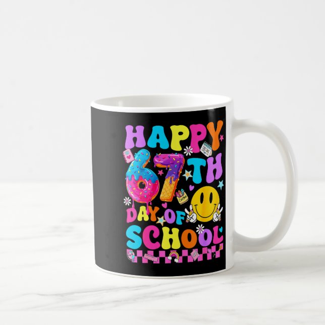 Happy 67 Days Of School 67th Day Smarter Six Seven Kaffeetasse (Rechts)