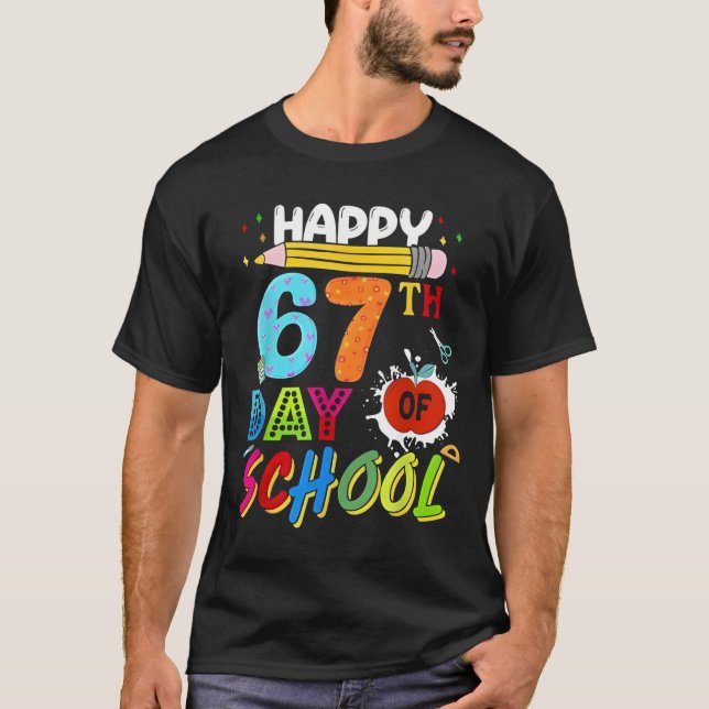 Happy 67 Days of School 67th Day Smarter Six Seven T-Shirt (Vorderseite)