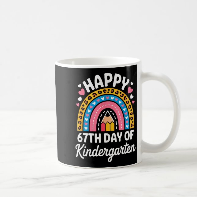 Happy 67th Day Of Kindergarten 67 Meme 6 7 Funny S Kaffeetasse (Rechts)