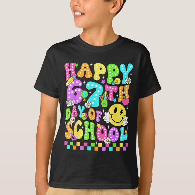 Happy 67th Day Of School 67 Days Smarter Teacher G T-Shirt (Vorderseite)
