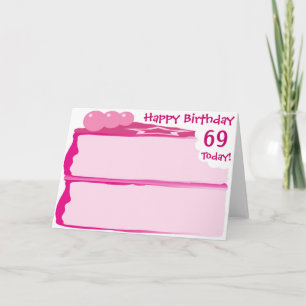 Happy 69th Birthday Karte