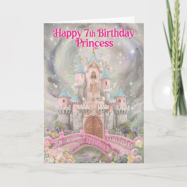 Happy 7th Birthday Card Karte (Vorderseite)