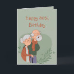 Happy 80. Geburtstag Funny Golden Years Old Age Karte<br><div class="desc">Happy 80. Geburtstag Funny Golden Years Old Age Spaß</div>