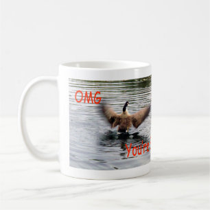 Happy 80. Geburtstag Gänseflattern Kaffeetasse