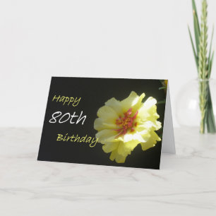 Happy 80. Geburtstagskarte Karte