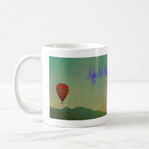 Happy 84. Geburtstag Hot Air Ballon Kaffeetasse