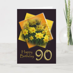 Happy 90. Geburtstagskarte Karte