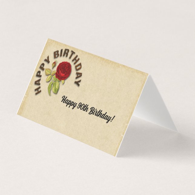 Happy 90th Birthday Card (Vorderseite)