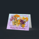 Happy 90th Birthday Greeting Card Karte<br><div class="desc">Eine elegante Blume-Bouquet-Karte,  um jemandem einen schönen 90. Geburtstag zu wünschen und zu zeigen,  wie viel Sie sich kümmern. Ich bin froh,  meine Karten und Einladungen anzupassen und Sets von Karten für Ihre besonderen Anlässe zu erstellen.</div>