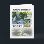 Happy 90th Birthday Greeting Card Karte<br><div class="desc">Eine einfache,  aber elegante Karte,  um einen 90. Geburtstag für ihn zu feiern. Ich bin froh,  eine meiner Karten für Sie anpassen zu können und Sets von Karten und Einladungen für Ihren besonderen Anlass zu erstellen.</div>