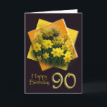 Happy 90th Birthday Greeting Card Karte<br><div class="desc">Eine einfache,  aber elegante Karte zum Feiern eines 90. Geburtstages. Ich bin froh,  eine meiner Karten für Sie anpassen zu können und Sets von Karten und Einladungen für Ihren besonderen Anlass zu erstellen.</div>