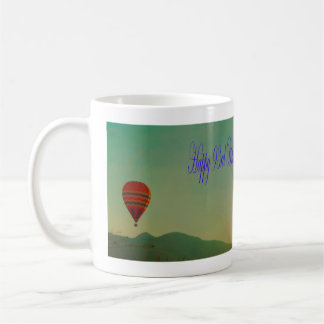 Happy 93. Geburtstag Hot Air Ballon Kaffeetasse