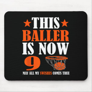 Happy 9. Geburtstag Basketball 9. Geburtstag Mousepad