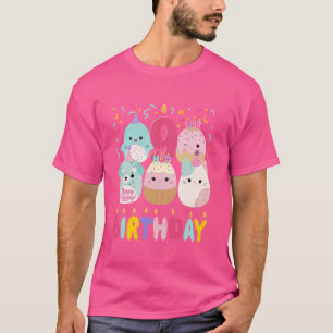 Happy 9. Geburtstag Mädchen Squish Squad Mädchen T-Shirt