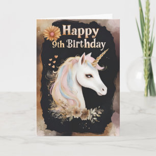 Happy 9. Geburtstagskarte Karte