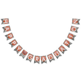 Happy Abschluss Basketball Blue Bunting Banner