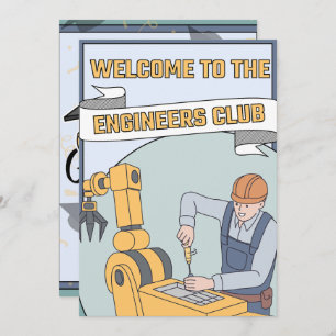 Happy Abschluss for Engineers - Willkommen im Club Einladung