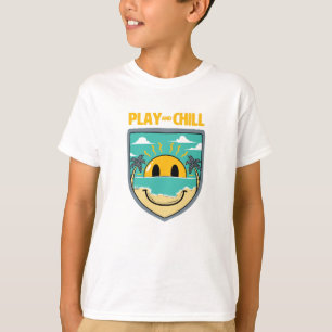Happy Abzeichen T-Shirt