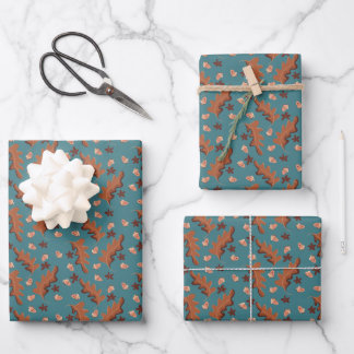 Happy Acorns Geschenkpapier Set