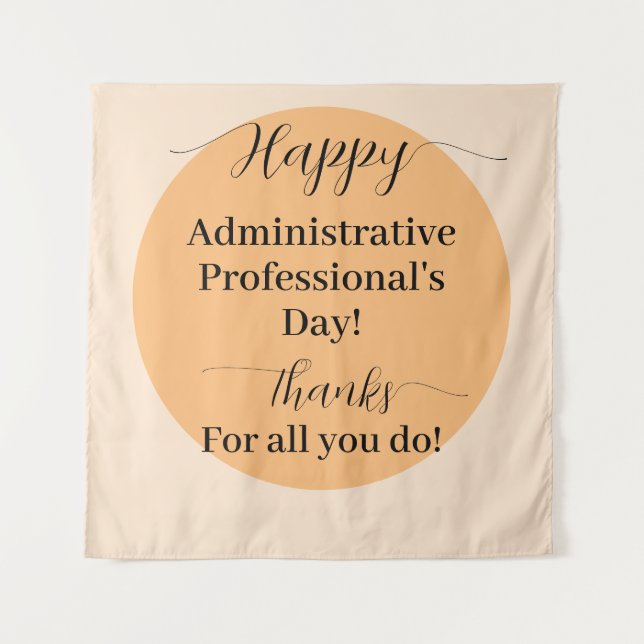Happy Administrative Professional's Day Background Wandteppich (Vorderseite)
