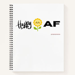 Happy AF - Notebook Notizbuch
