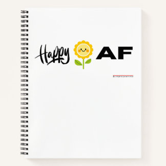 Happy AF - Notebook Notizbuch