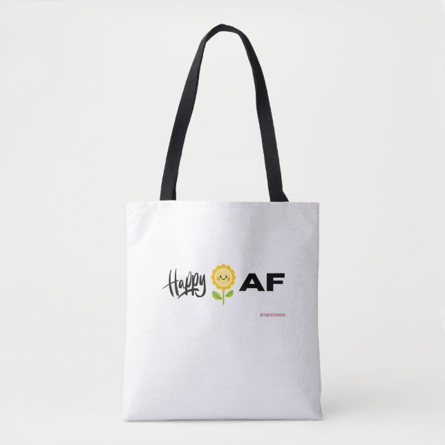 Happy AF - Tasche (Vorderseite)