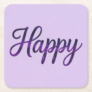 Happy Affirmation Untersetzer Set