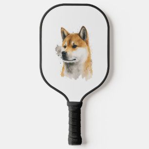 Happy Akita Dog Pickleball Schläger