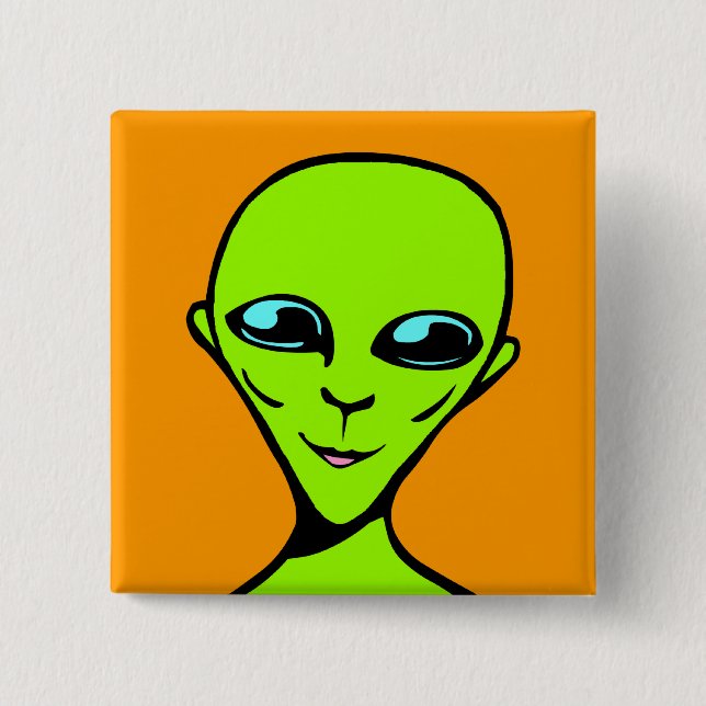 Happy Alien/ET Button (Vorderseite)
