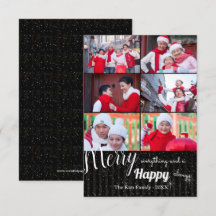 Happy Always Collage - 3x5 Foto Feiertagskarte