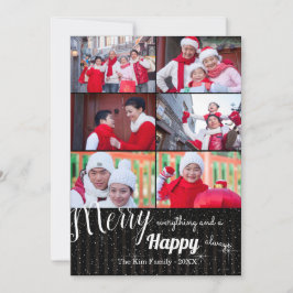 Happy Always Collage - Foto Holiday Card Einladung