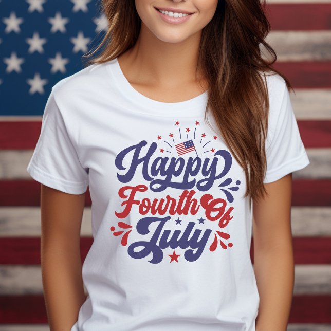 Happy Amerikanische Unabhängigkeitstag American Pa T-Shirt (Happy Fourth of July American Patriotic T-Shirt)