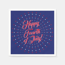 Happy Amerikanische Unabhängigkeitstag Drehbuch Ro Serviette