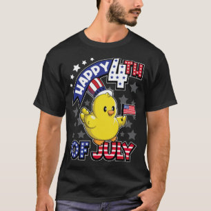Happy Amerikanische Unabhängigkeitstag Duck USA la T-Shirt