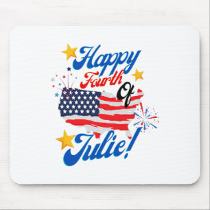 Happy Amerikanische Unabhängigkeitstag Julie 4. Un Mousepad
